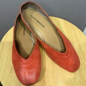 Lucky Brand Red Flats